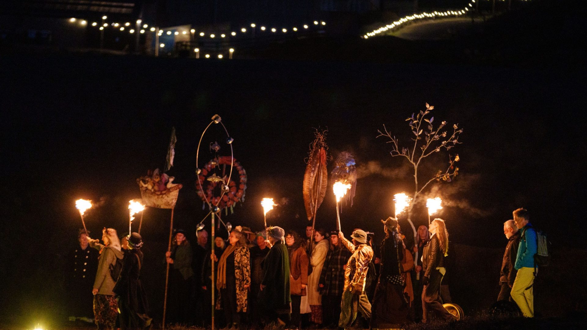 The choir procession in Stranger Beasts