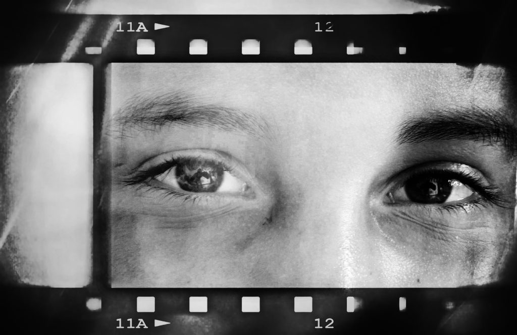 Film with close up of person's eyes. Cinema of Dream by Wildworks