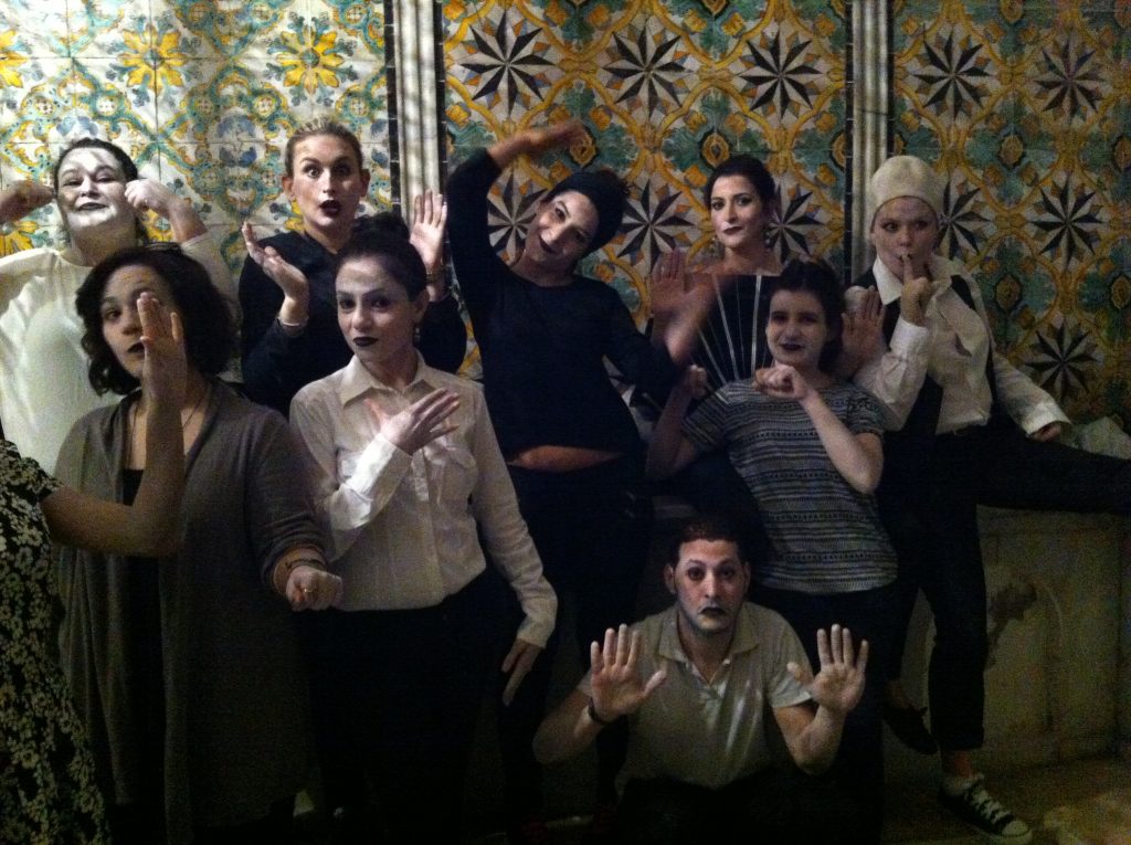 Our Tunisian volunteers for Cinema of Dreams by Wildworks