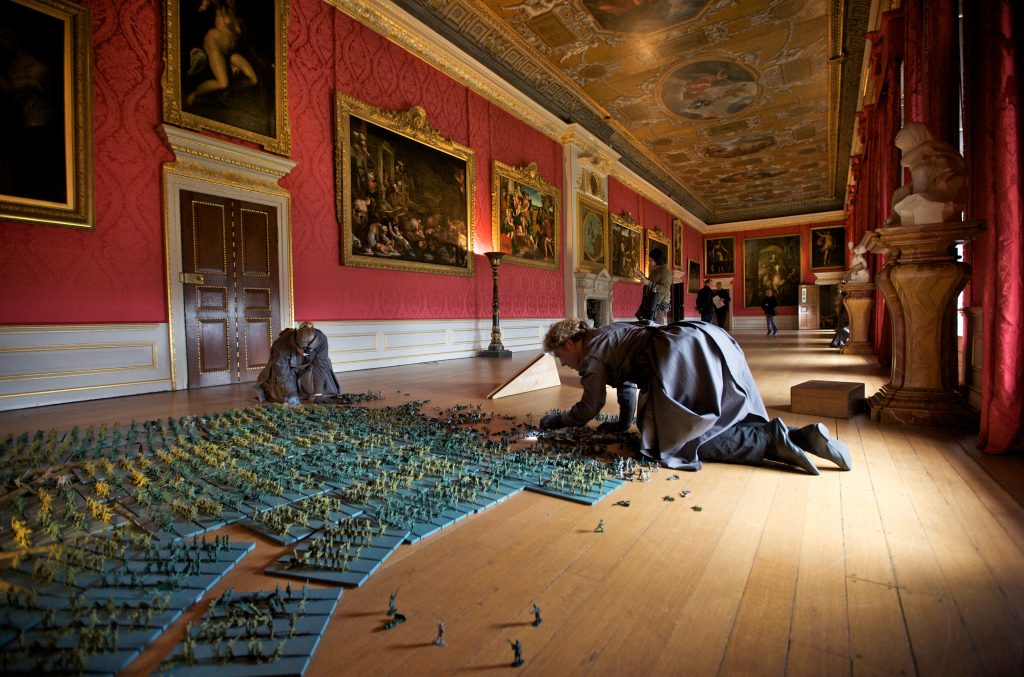 A room full of tiny toy soldiers. Enchanted Palace by Wildworks
